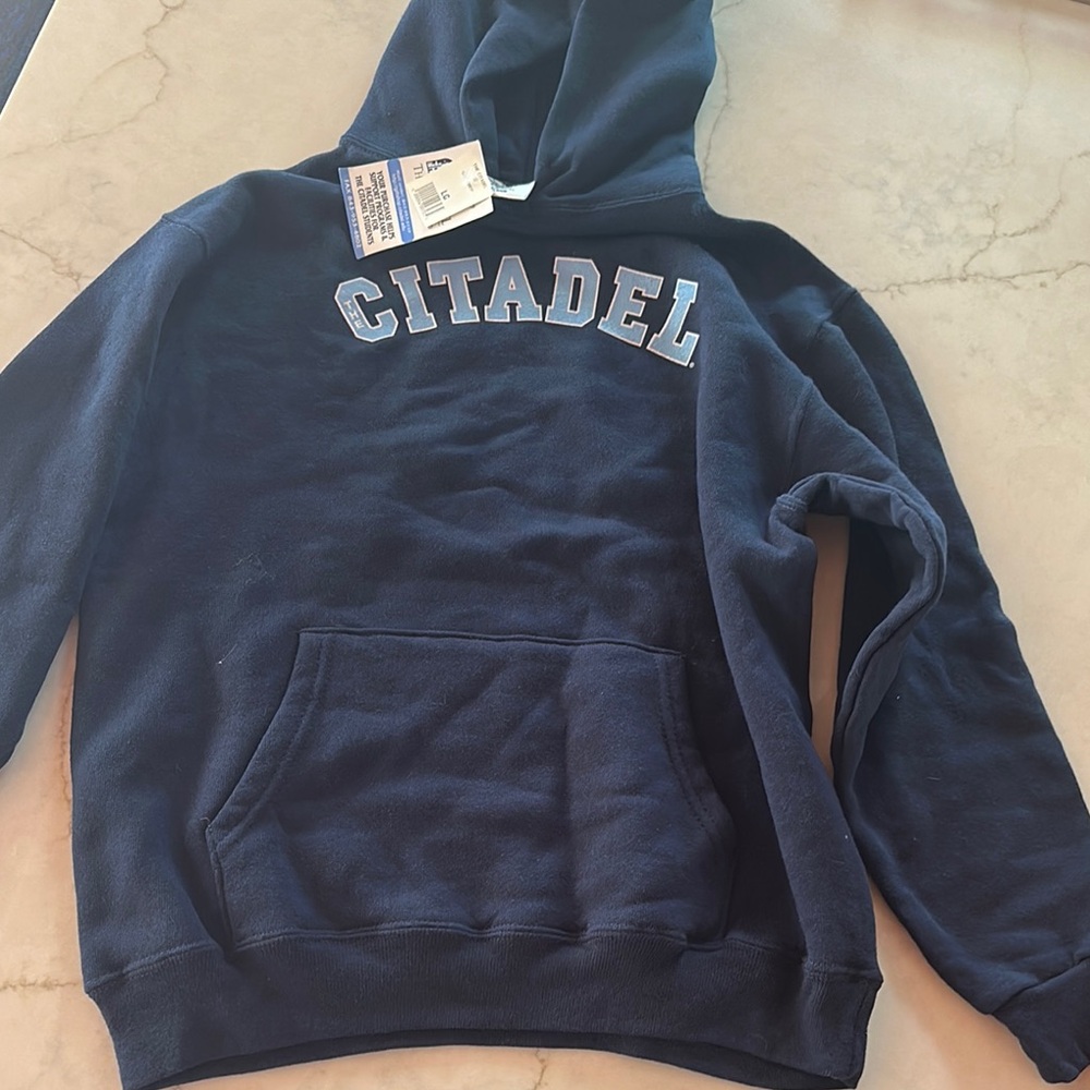 Citadel Navy Blue Youth Hoodie, size Large 14-16
